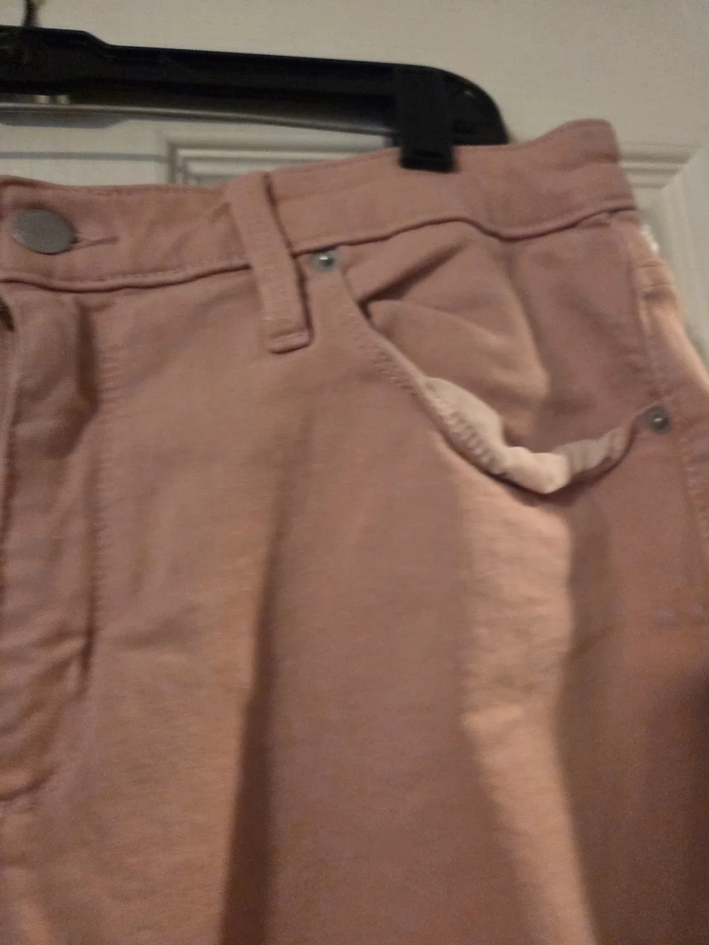 Women’s Distressed Pink Denim Shorts
